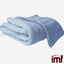 Cobertor Classic Cable Knit Warm &amp; Soft Certified Cashmere Throw